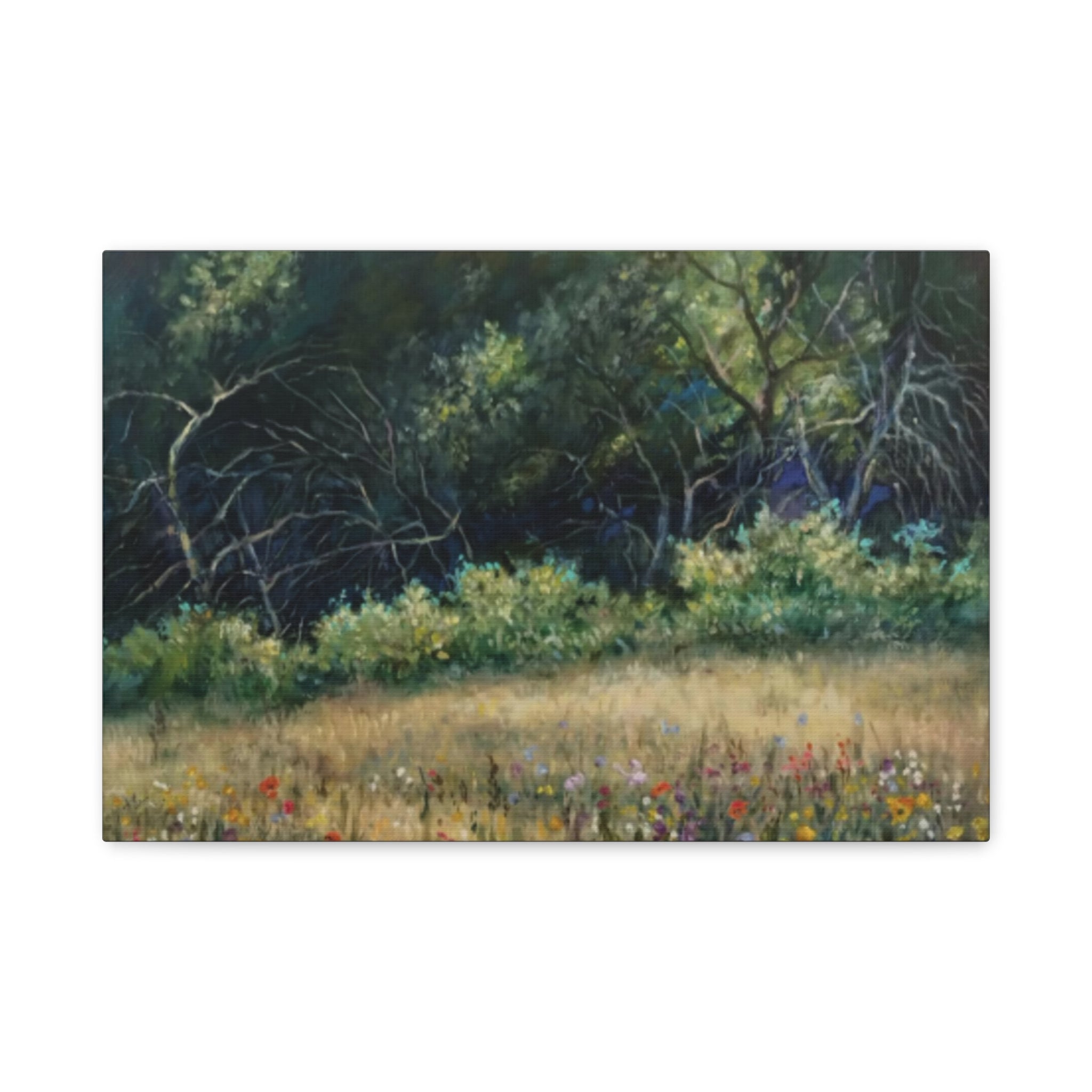 "His Gift to Me"    Wildflower Meadow Canvas Wall Art — Stretched Matte Landscape Print