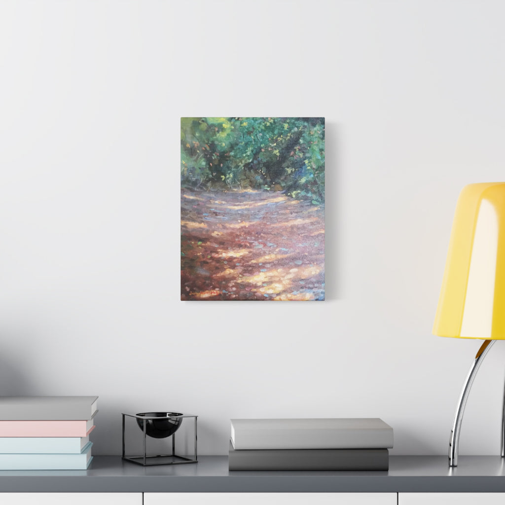 "Where He Leads"      Woodland Path Matte Canvas Wall Art — Stretched 1.25"