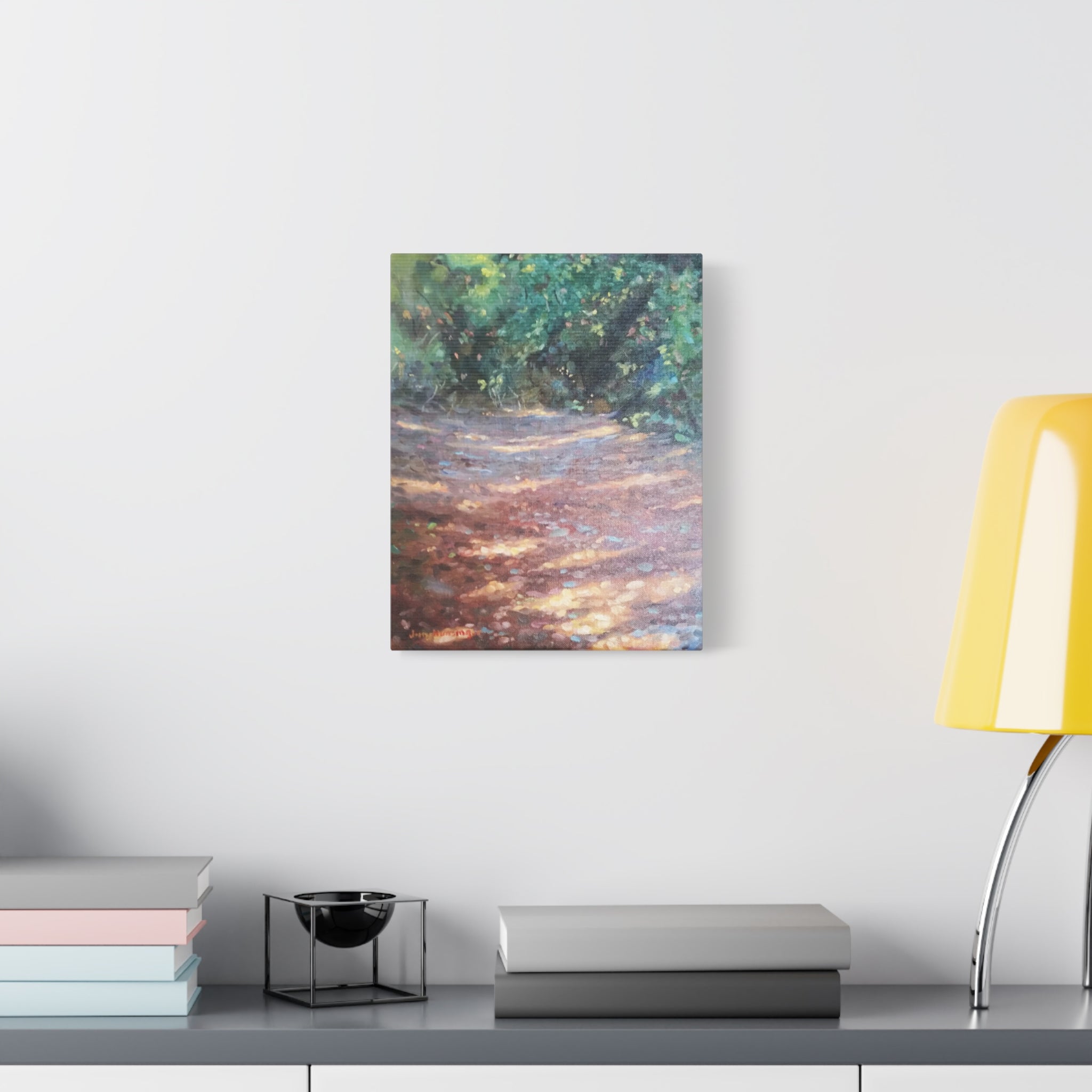 "Where He Leads"      Woodland Path Matte Canvas Wall Art — Stretched 1.25"