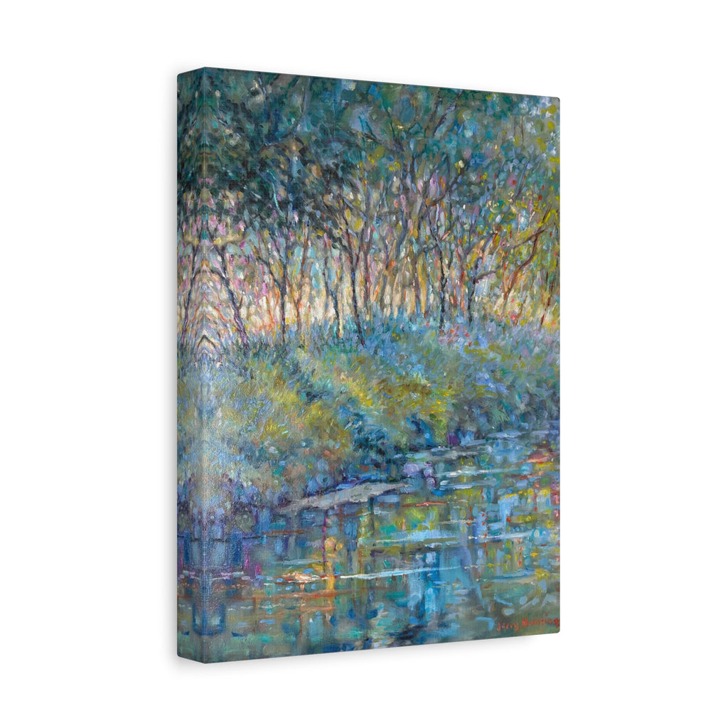 "The Stand"    Canvas Wall Art — Tranquil Woodland Stream Matte Stretched Canvas