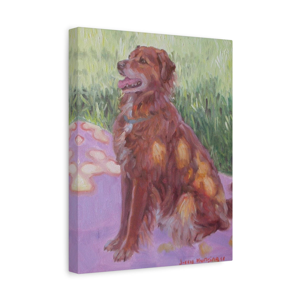 "Princess Matilda"    Golden Retriever Art Canvas Print — Matte Stretched Pet Portrait