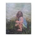 "Making Mudpies"    8"x 10" print on canvas   original no longer available