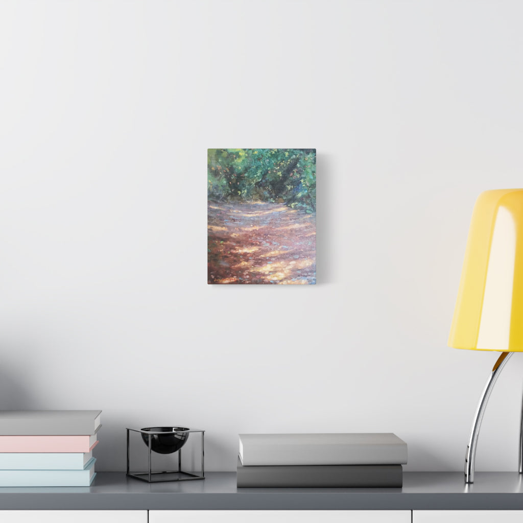 "Where He Leads"      Woodland Path Matte Canvas Wall Art — Stretched 1.25"
