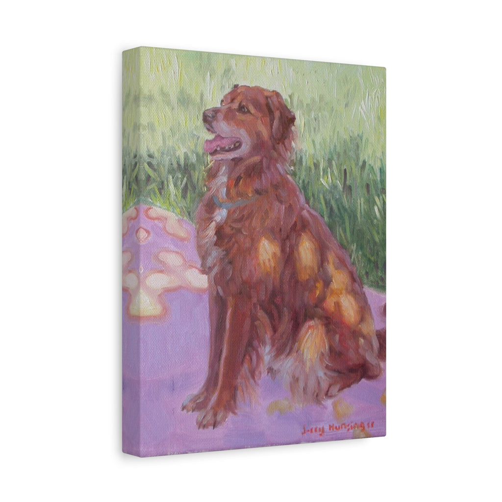 "Princess Matilda"    Golden Retriever Art Canvas Print — Matte Stretched Pet Portrait