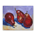 "Red Pears"   Red Pears Still Life Matte Canvas Print – Stretched Wall Art