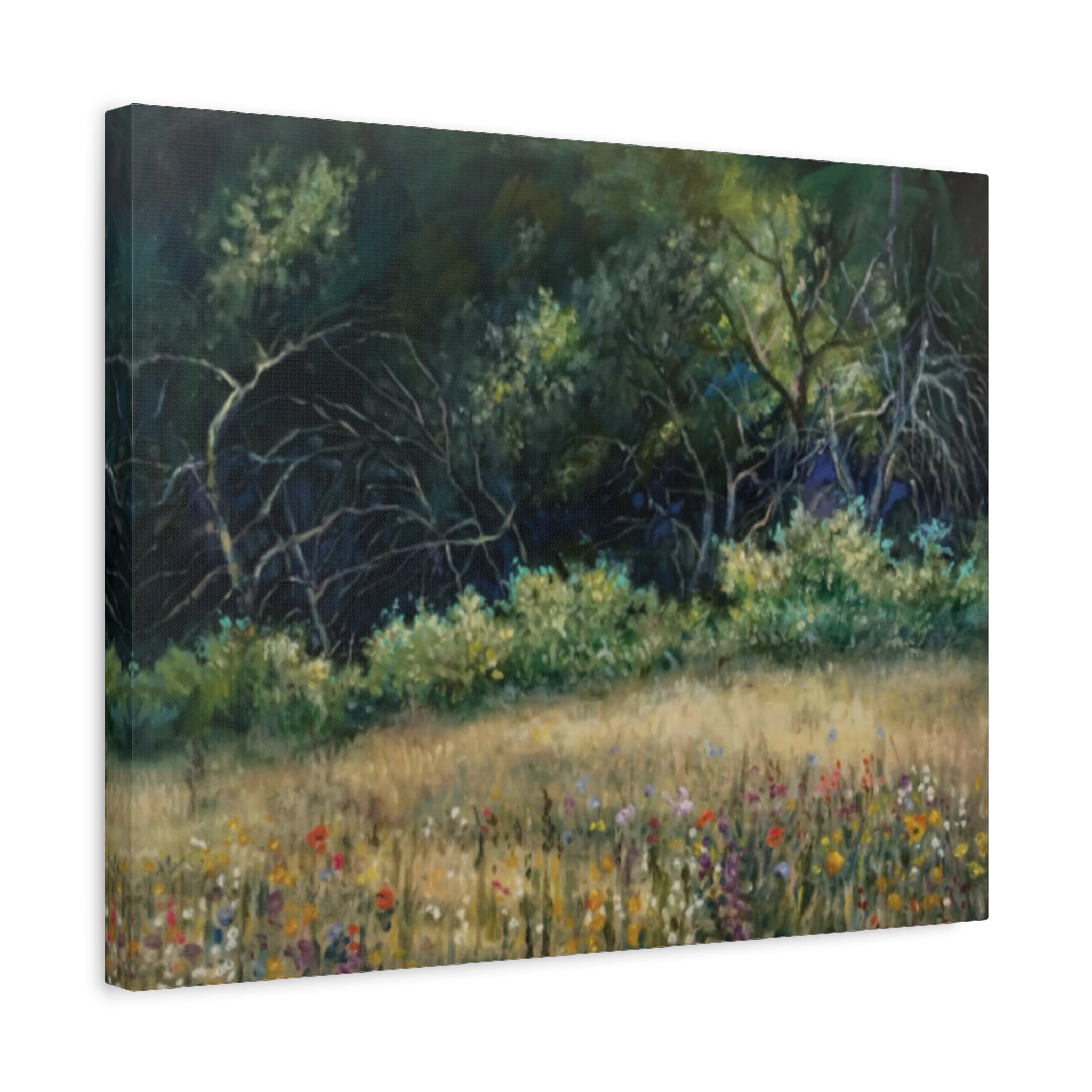 "His Gift to Me"    Wildflower Meadow Canvas Wall Art — Stretched Matte Landscape Print