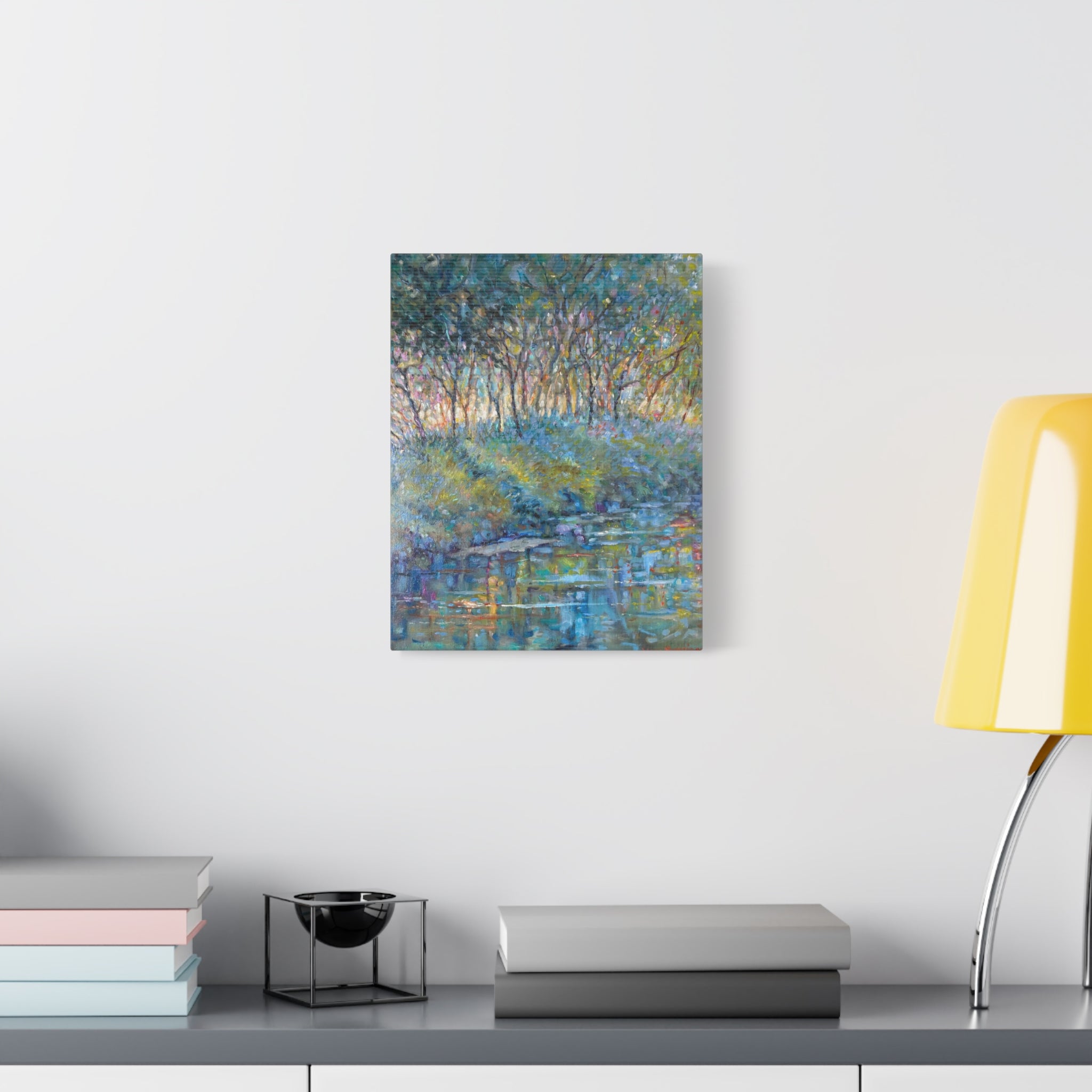 "The Stand"    Canvas Wall Art — Tranquil Woodland Stream Matte Stretched Canvas