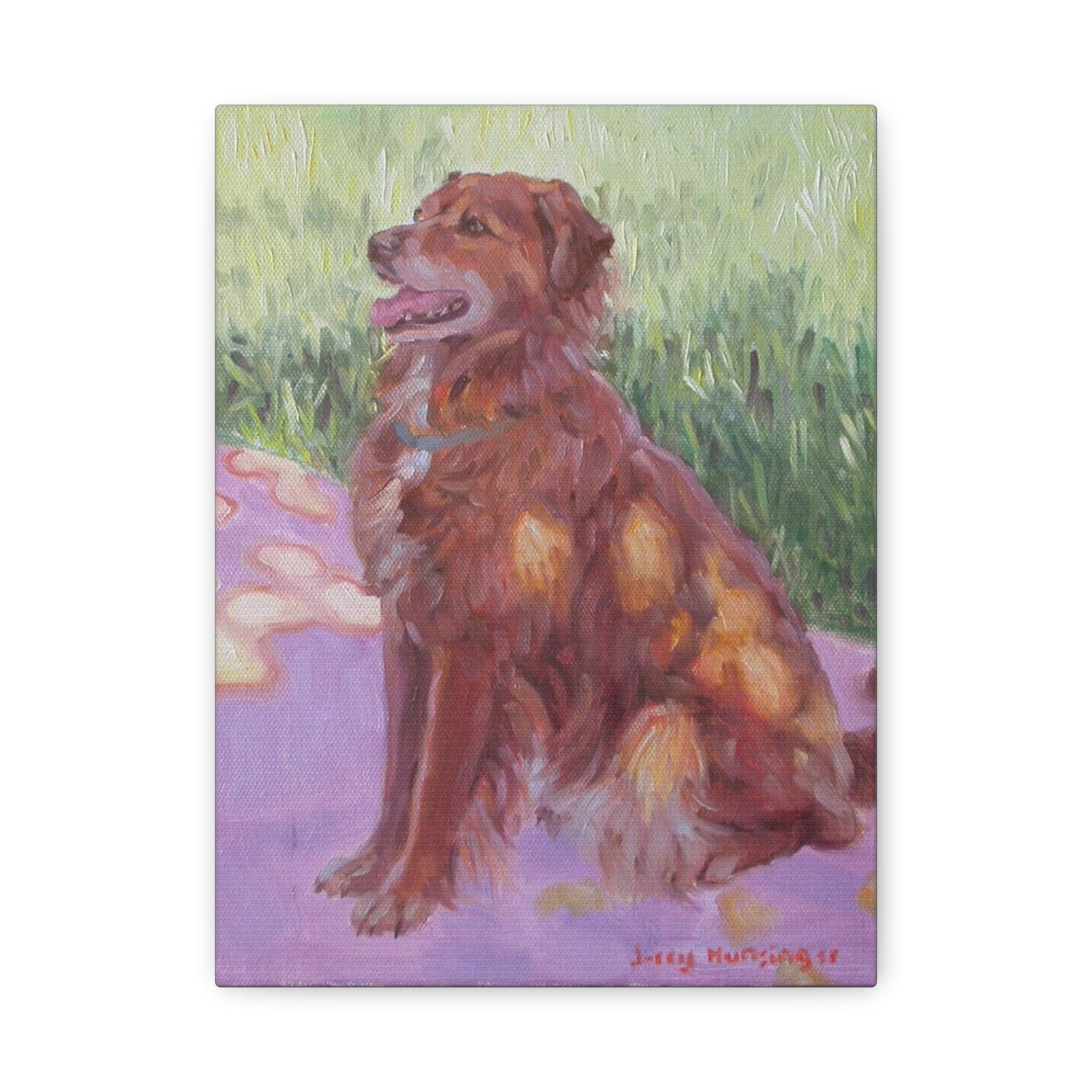 "Princess Matilda"    Golden Retriever Art Canvas Print — Matte Stretched Pet Portrait