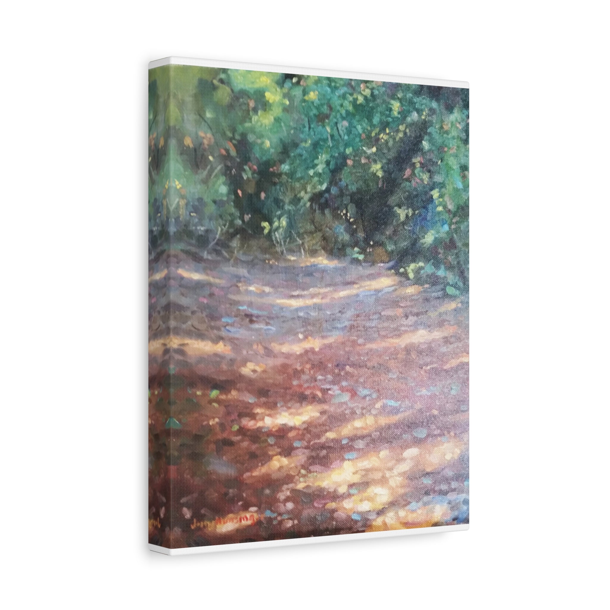 "Where He Leads"      Woodland Path Matte Canvas Wall Art — Stretched 1.25"