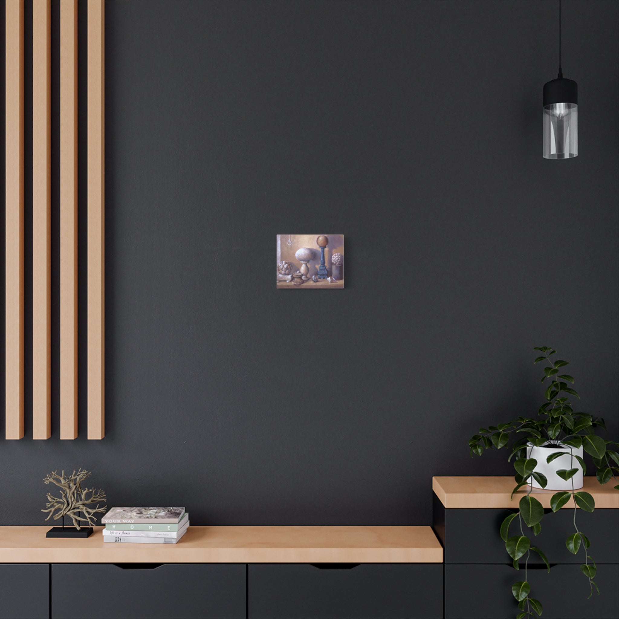 "Shapes"     Still Life Decorative Canvas Print - Neutral Vintage Home Décor