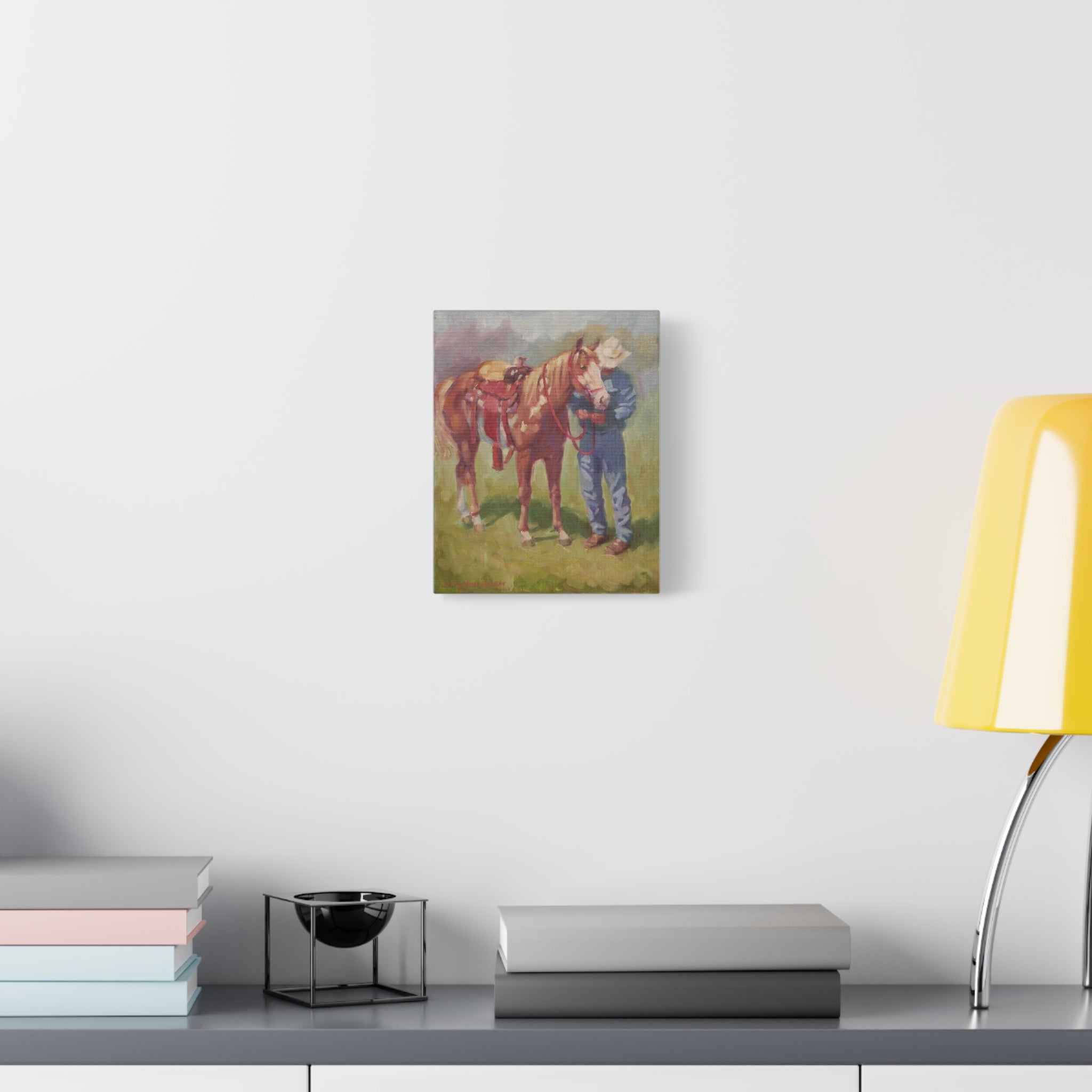 "Getting Ready for School — Stretched Matte Canvas Print