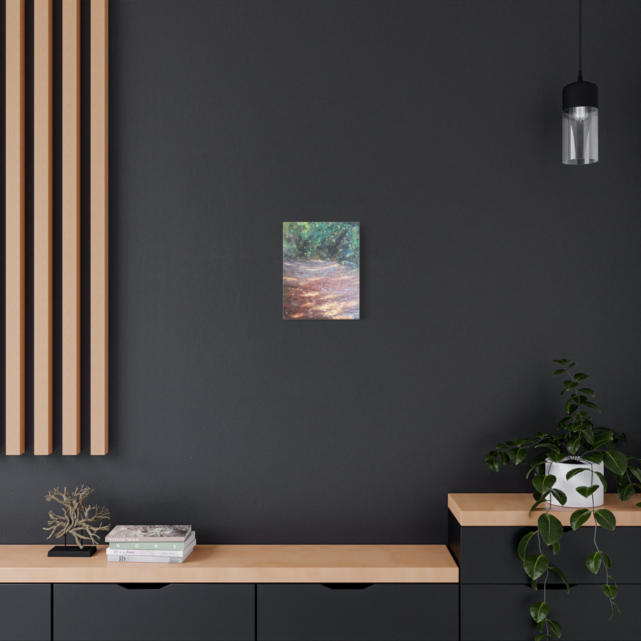 "Where He Leads"      Woodland Path Matte Canvas Wall Art — Stretched 1.25"