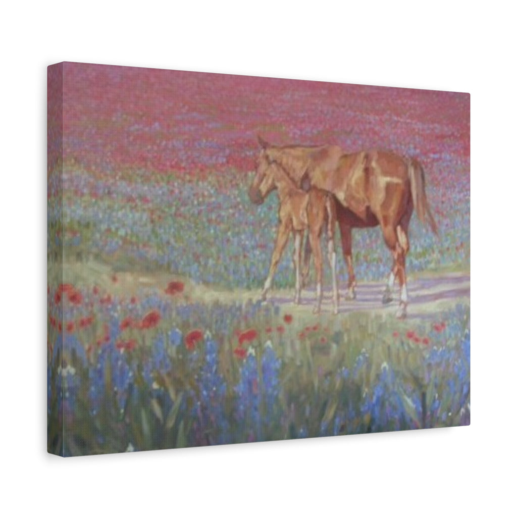 "Red Horses and Blue Bonnets"