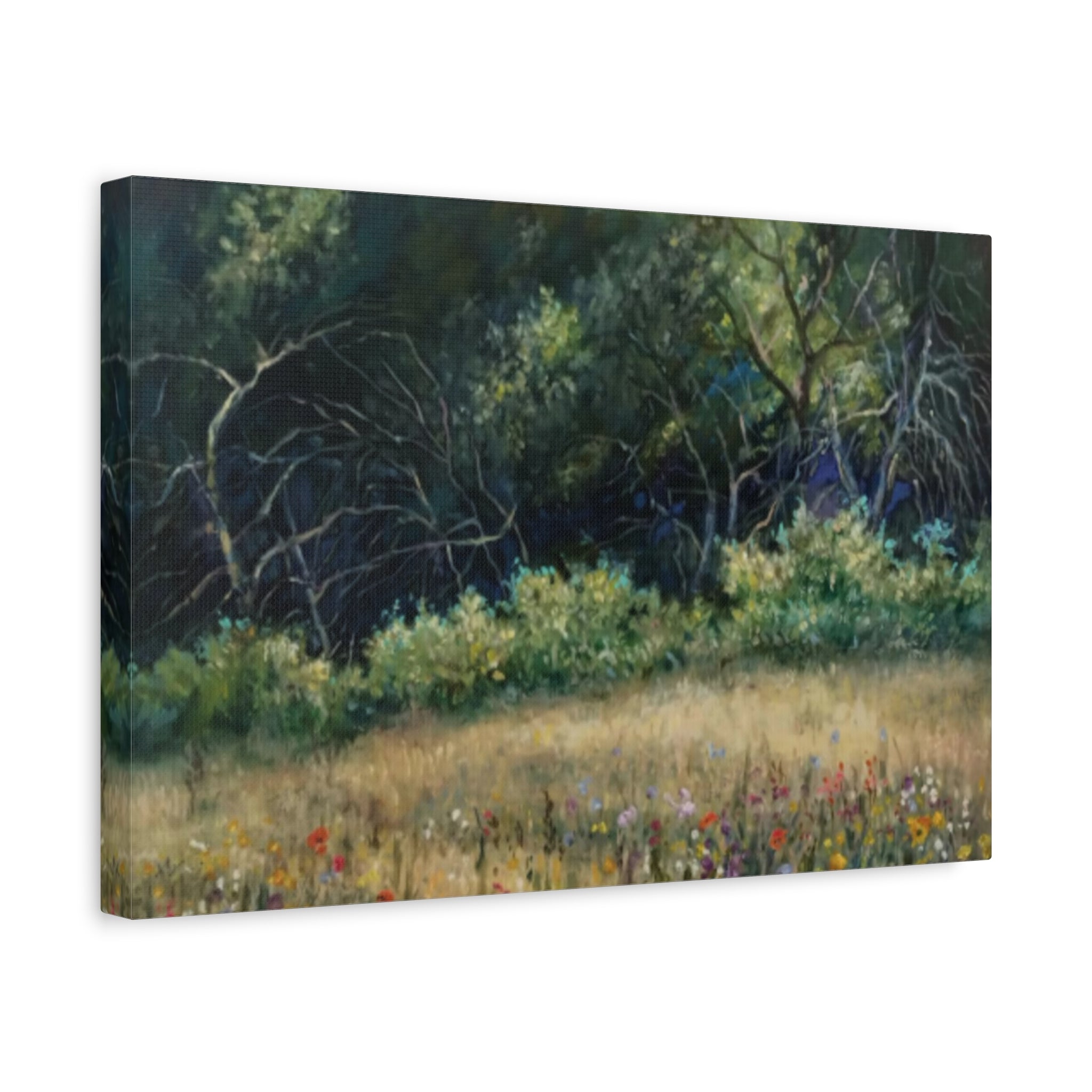 "His Gift to Me"    Wildflower Meadow Canvas Wall Art — Stretched Matte Landscape Print