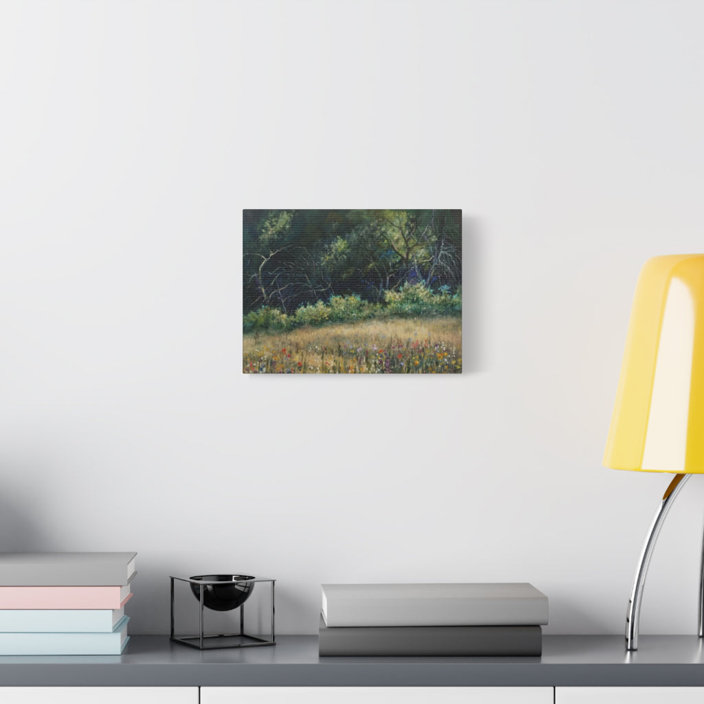 "His Gift to Me"    Wildflower Meadow Canvas Wall Art — Stretched Matte Landscape Print