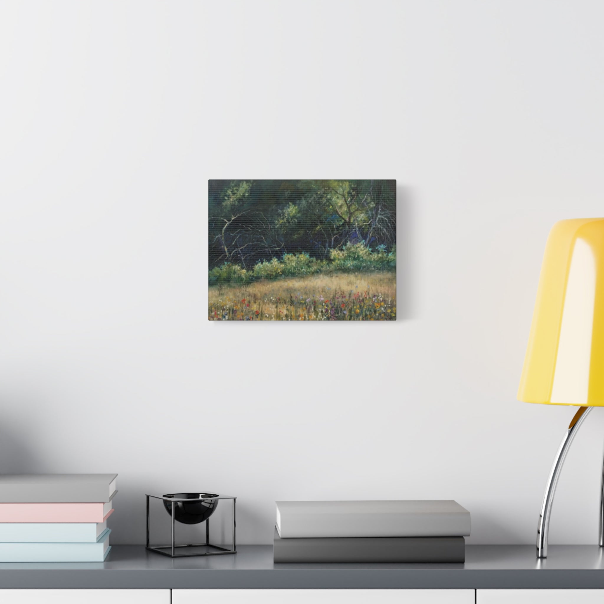 "His Gift to Me"    Wildflower Meadow Canvas Wall Art — Stretched Matte Landscape Print
