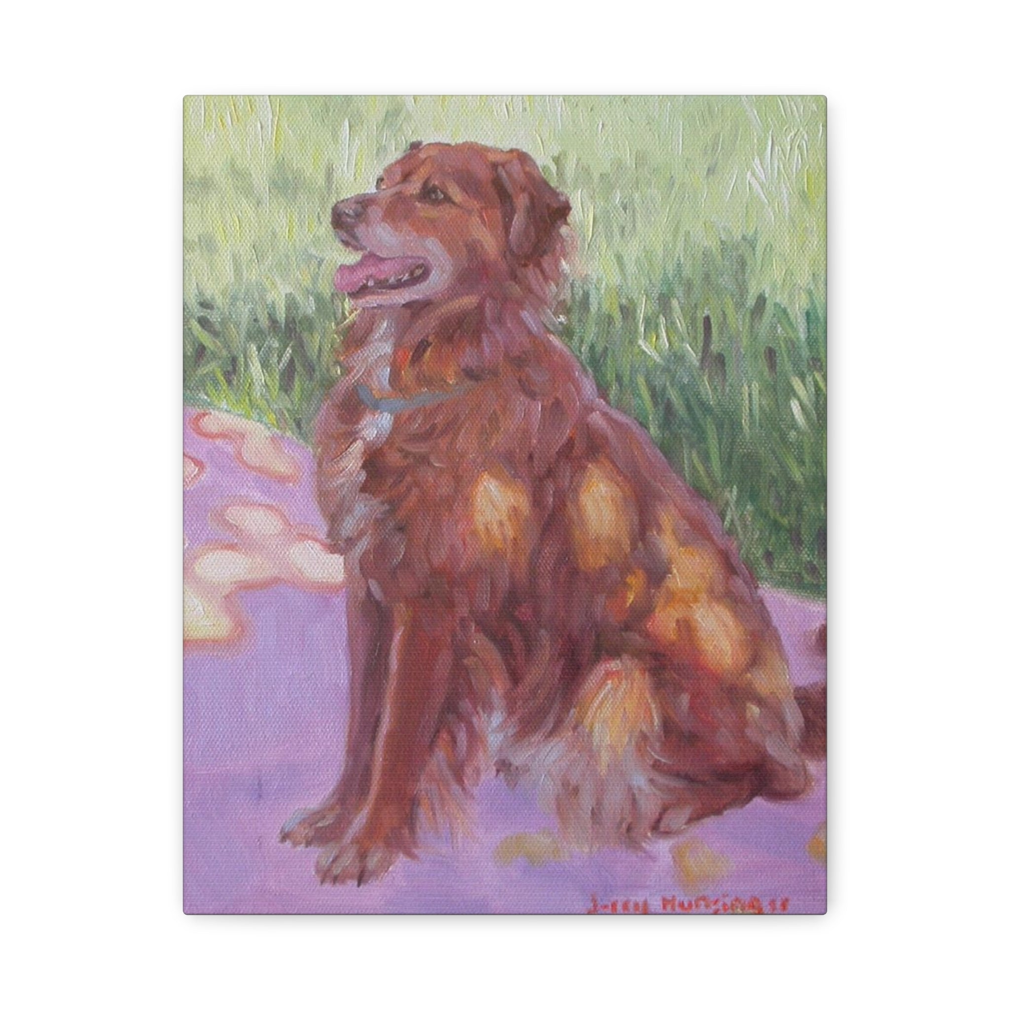 "Princess Matilda"    Golden Retriever Art Canvas Print — Matte Stretched Pet Portrait