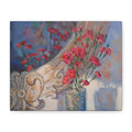 "Mirrored"   Roses & Vintage Mirror — Matte Stretched Canvas Wall Art