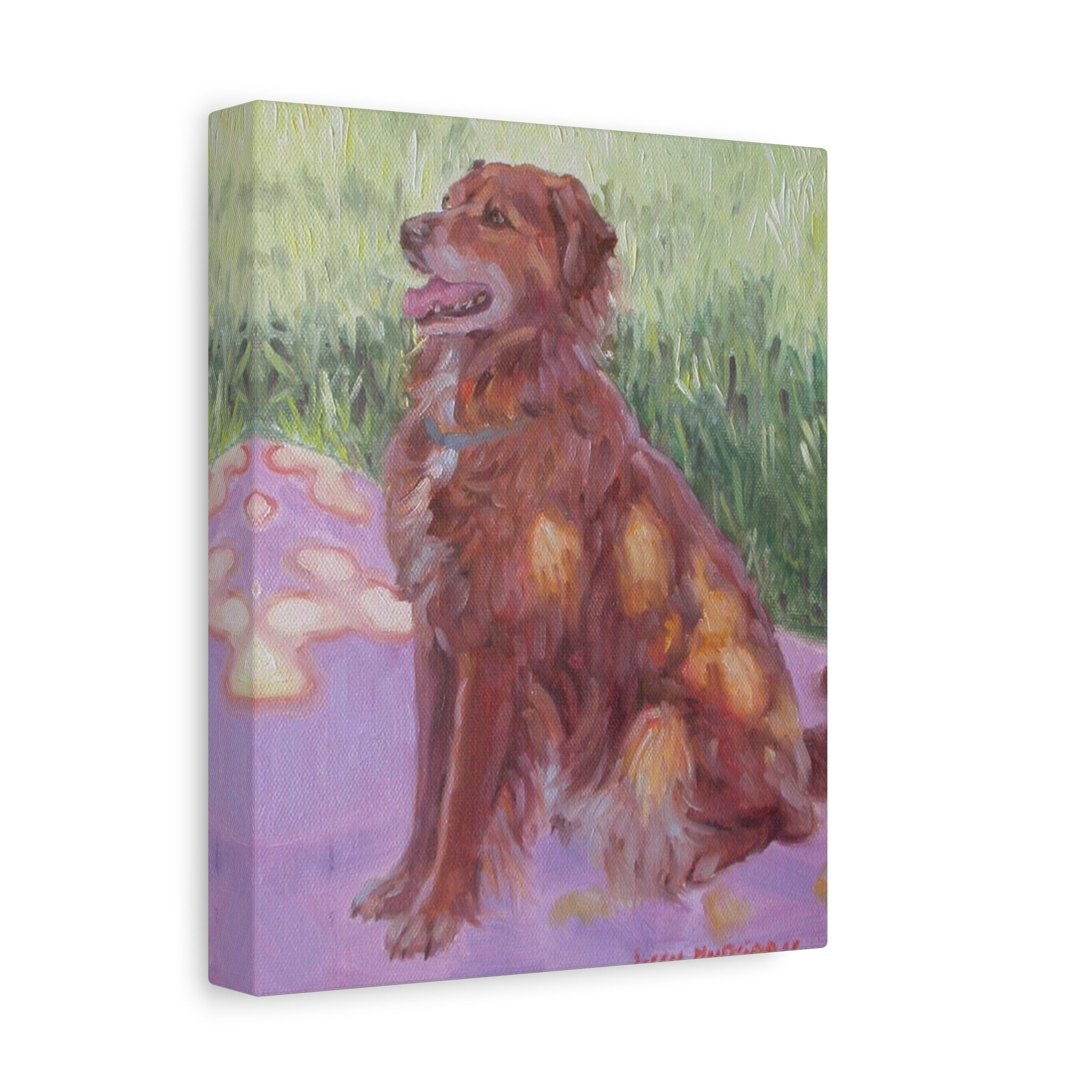 "Princess Matilda"    Golden Retriever Art Canvas Print — Matte Stretched Pet Portrait