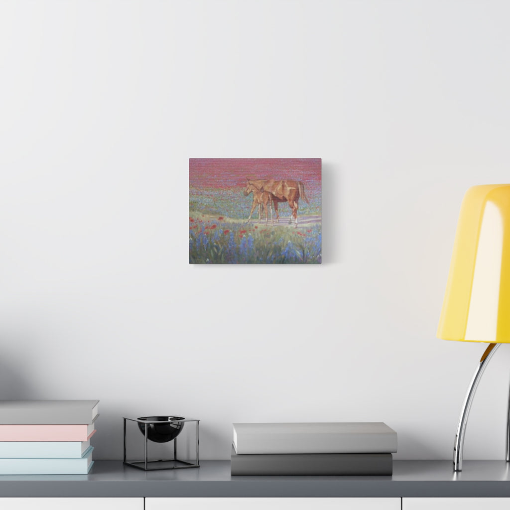 "Red Horses and Blue Bonnets"