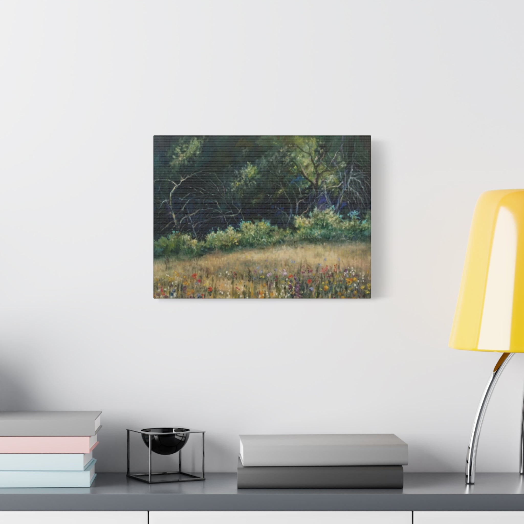 "His Gift to Me"    Wildflower Meadow Canvas Wall Art — Stretched Matte Landscape Print