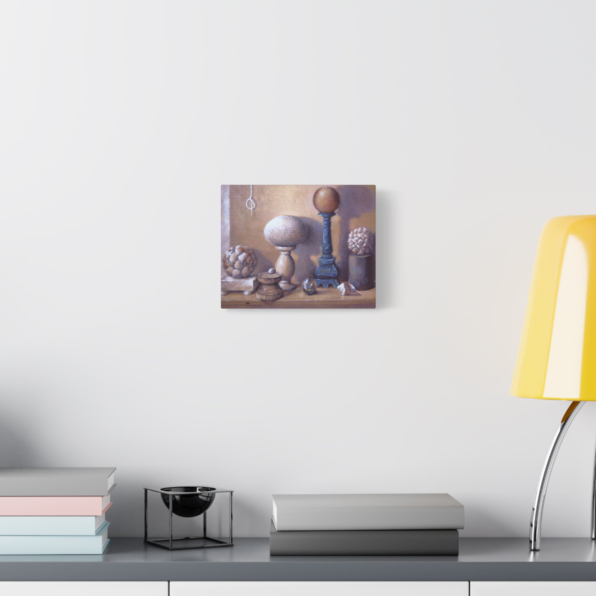 "Shapes"     Still Life Decorative Canvas Print - Neutral Vintage Home Décor