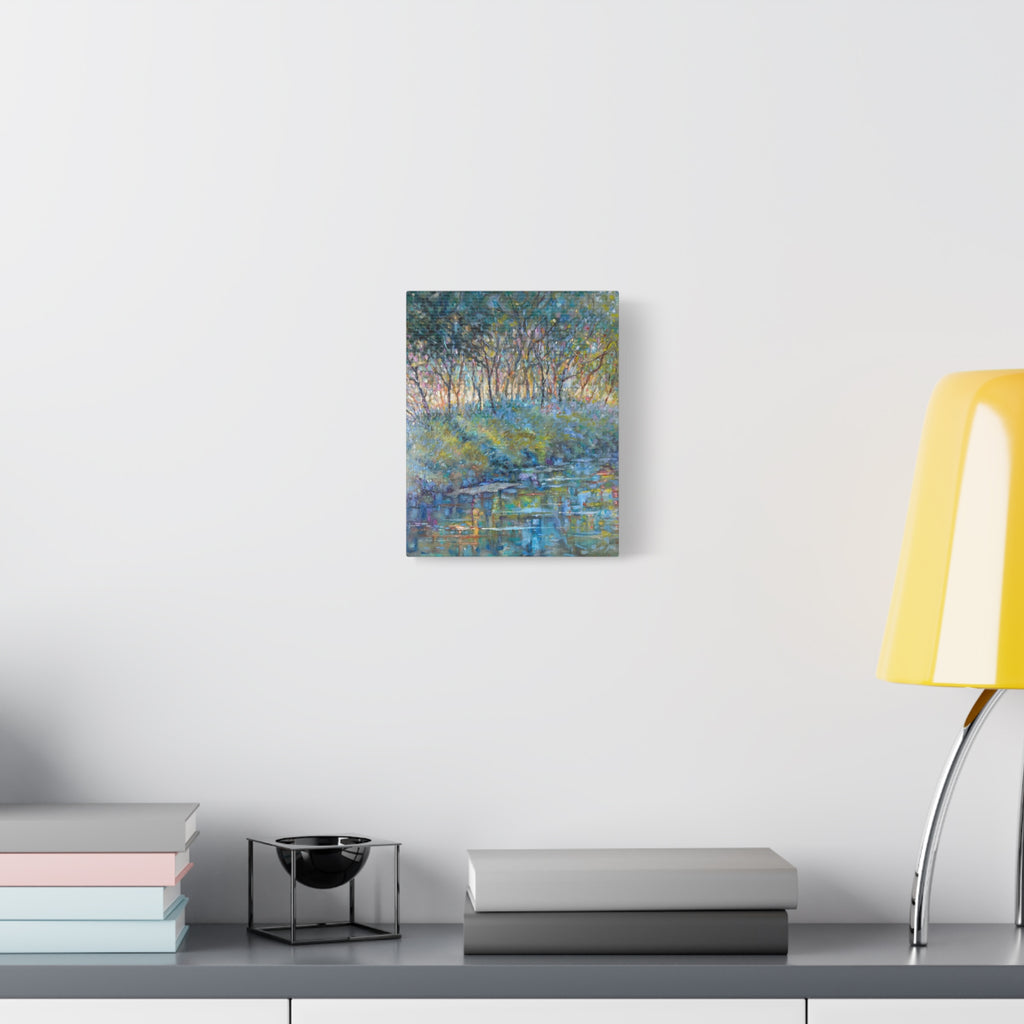 "The Stand"    Canvas Wall Art — Tranquil Woodland Stream Matte Stretched Canvas