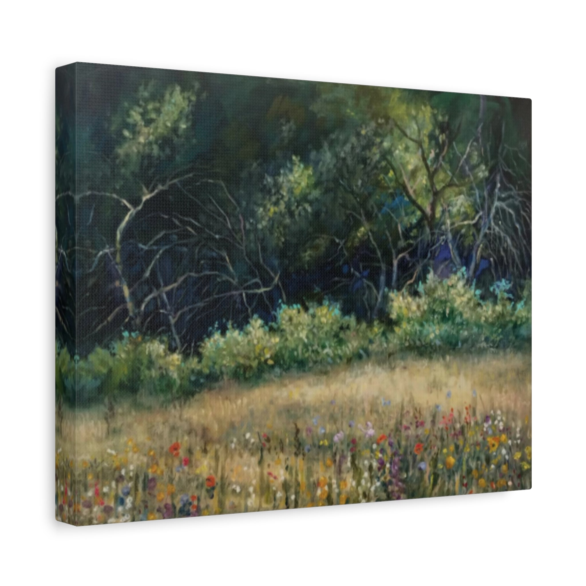 "His Gift to Me"    Wildflower Meadow Canvas Wall Art — Stretched Matte Landscape Print