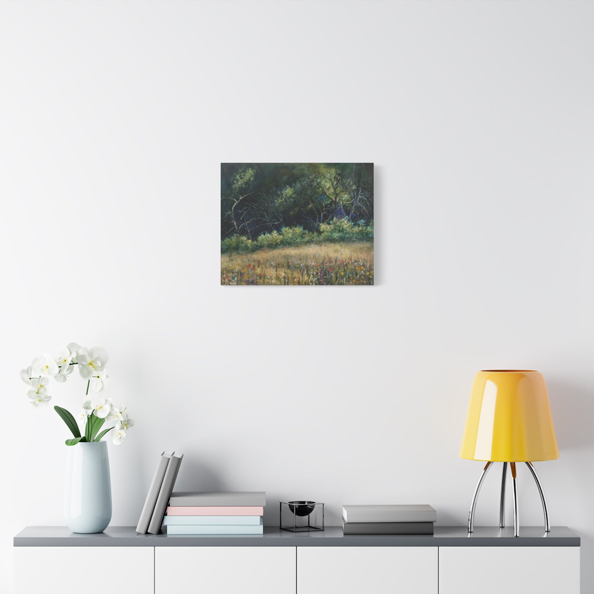 "His Gift to Me"    Wildflower Meadow Canvas Wall Art — Stretched Matte Landscape Print