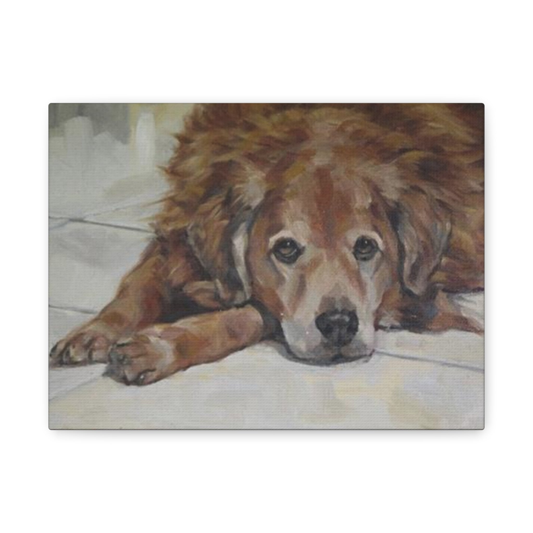 "Matilda"  Golden Retriever Portrait Canvas - Matte Stretched Wall Art