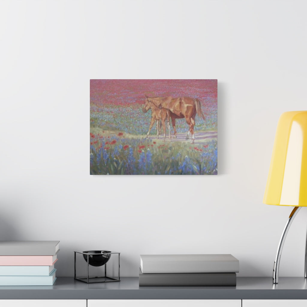 "Red Horses and Blue Bonnets"