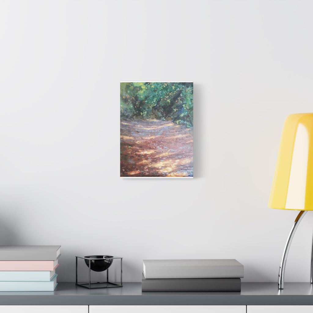 "Where He Leads"      Woodland Path Matte Canvas Wall Art — Stretched 1.25"