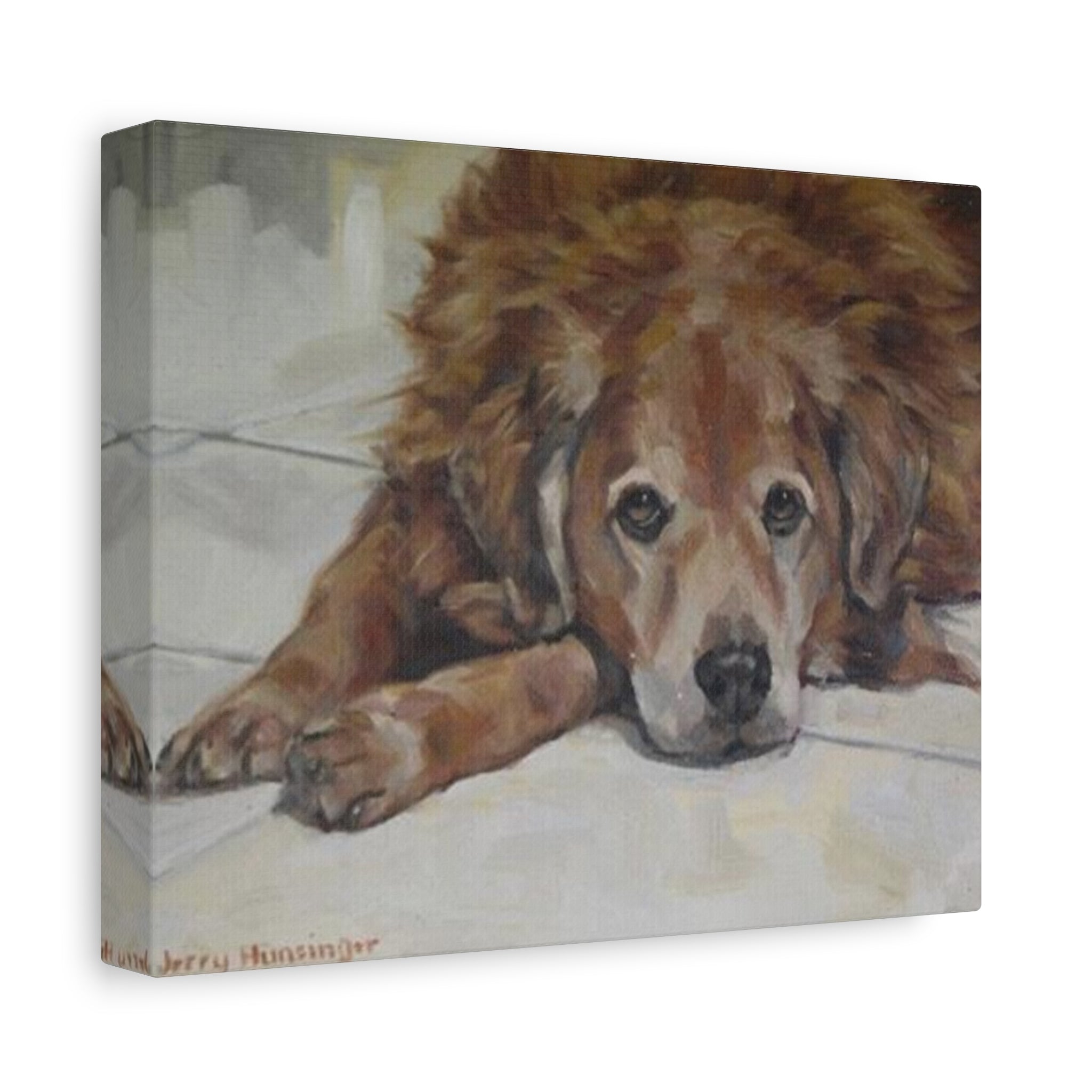 "Matilda"  Golden Retriever Portrait Canvas - Matte Stretched Wall Art