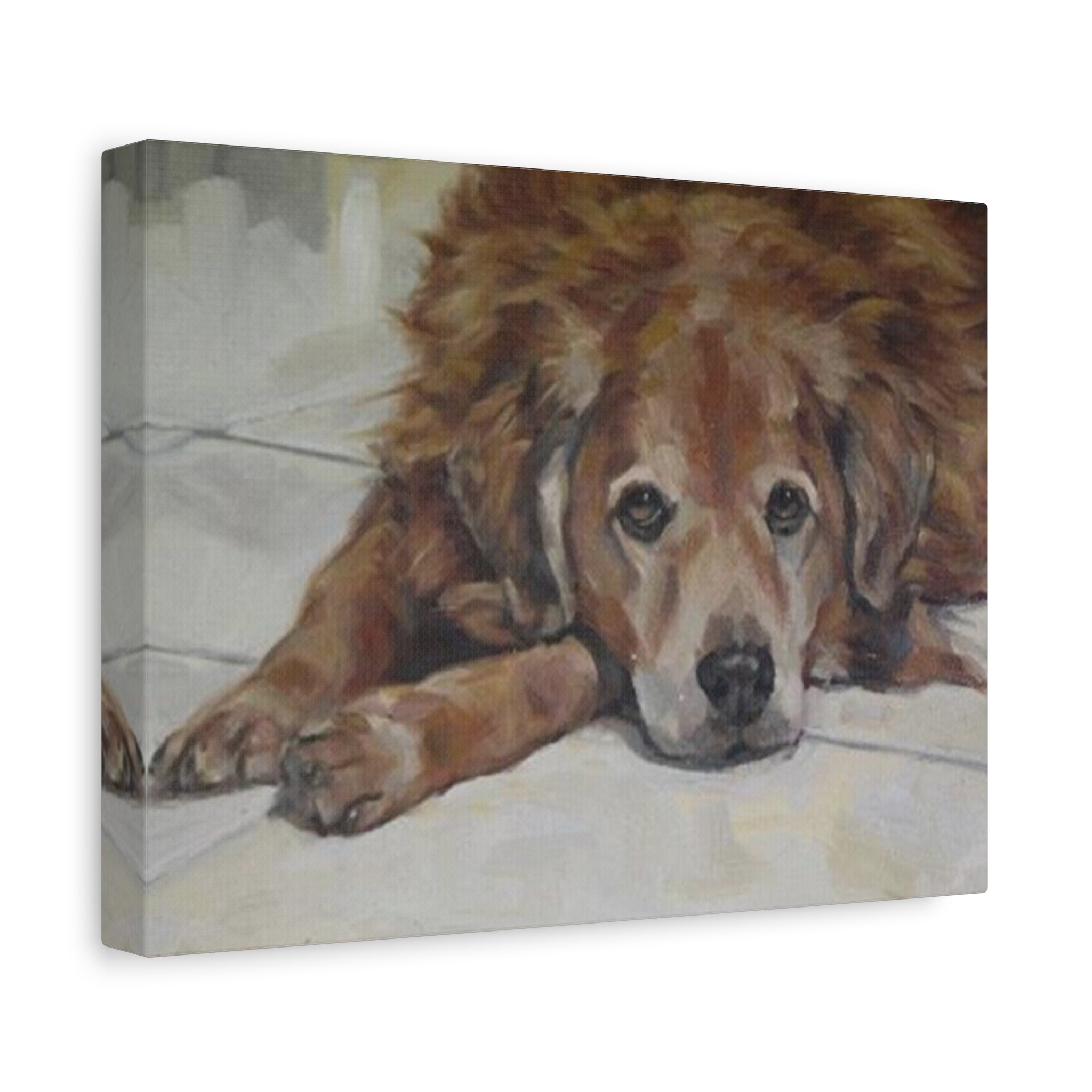 "Matilda"  Golden Retriever Portrait Canvas - Matte Stretched Wall Art