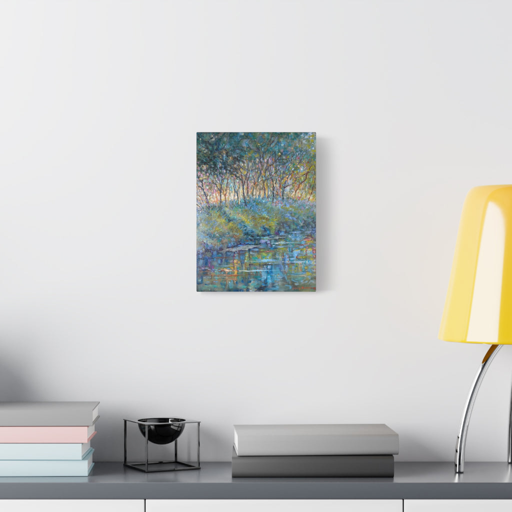 "The Stand"    Canvas Wall Art — Tranquil Woodland Stream Matte Stretched Canvas