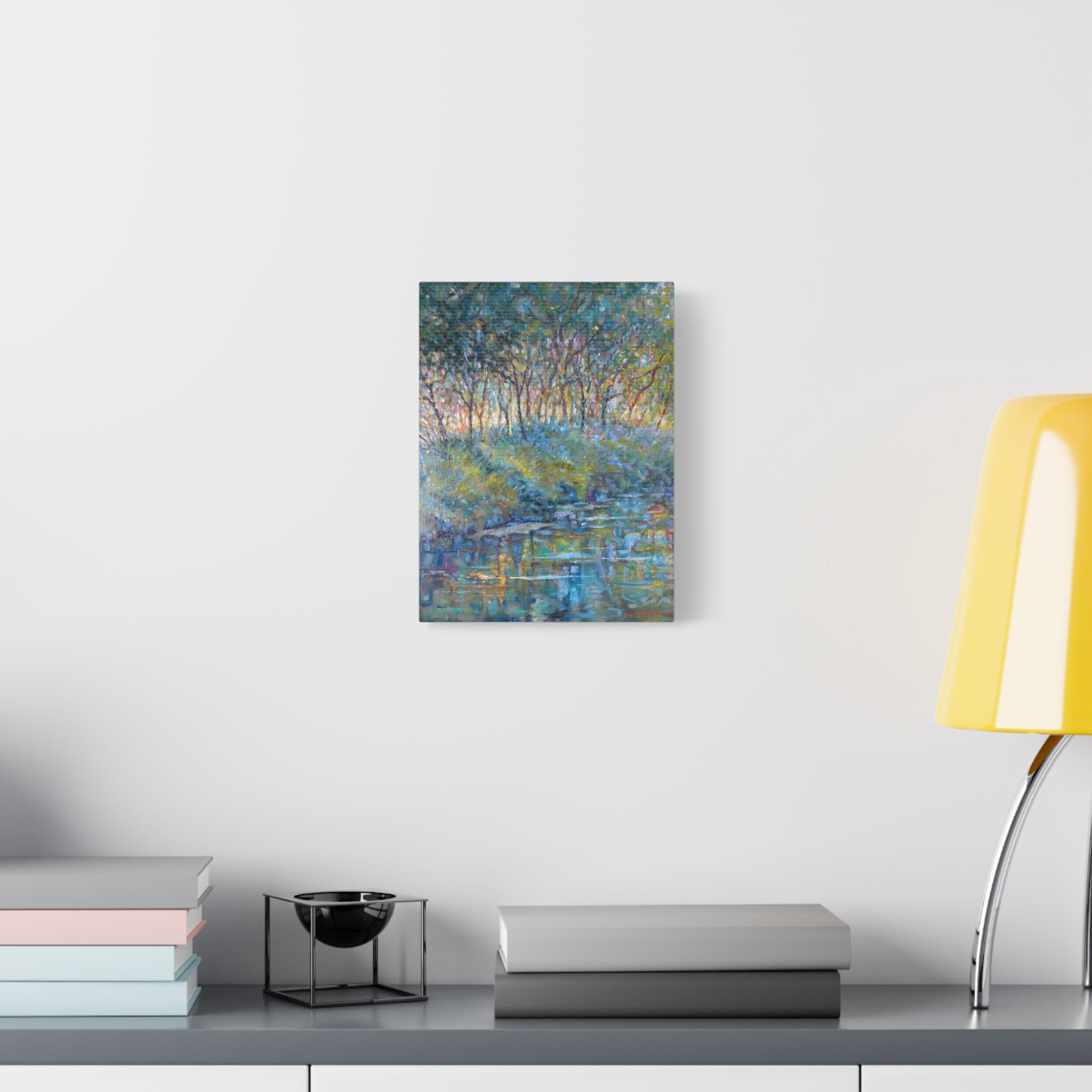 "The Stand"    Canvas Wall Art — Tranquil Woodland Stream Matte Stretched Canvas