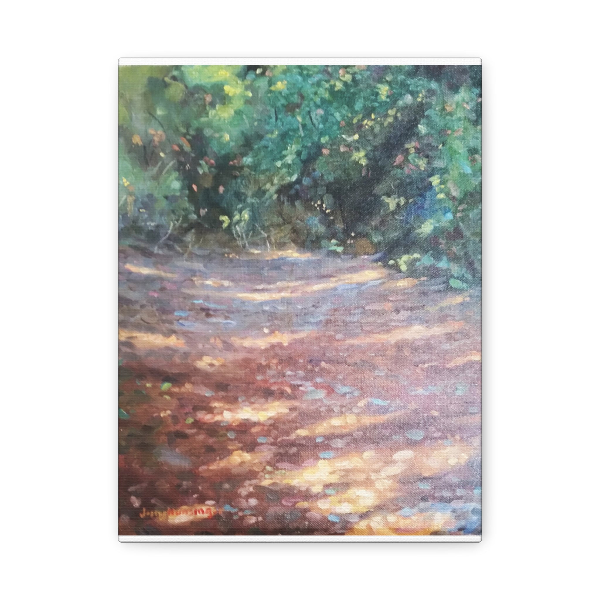"Where He Leads"      Woodland Path Matte Canvas Wall Art — Stretched 1.25"