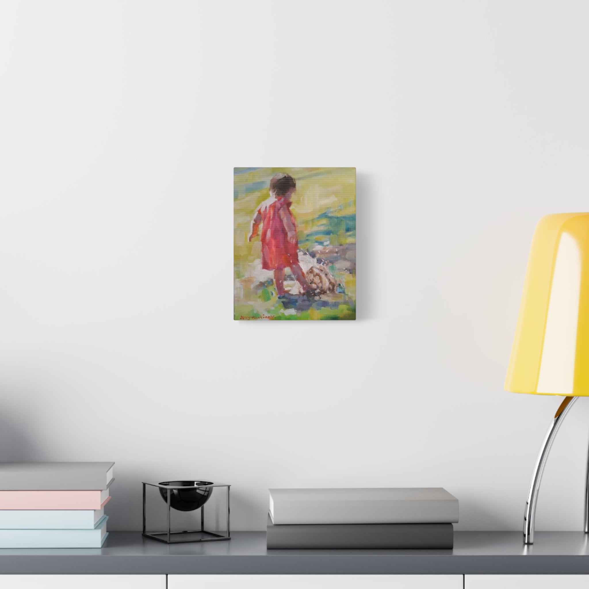 "Freedom"   Child at the Shore Matte Stretched Canvas (1.25")