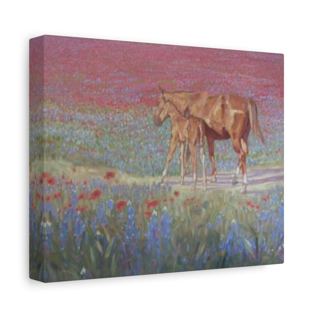 "Red Horses and Blue Bonnets"
