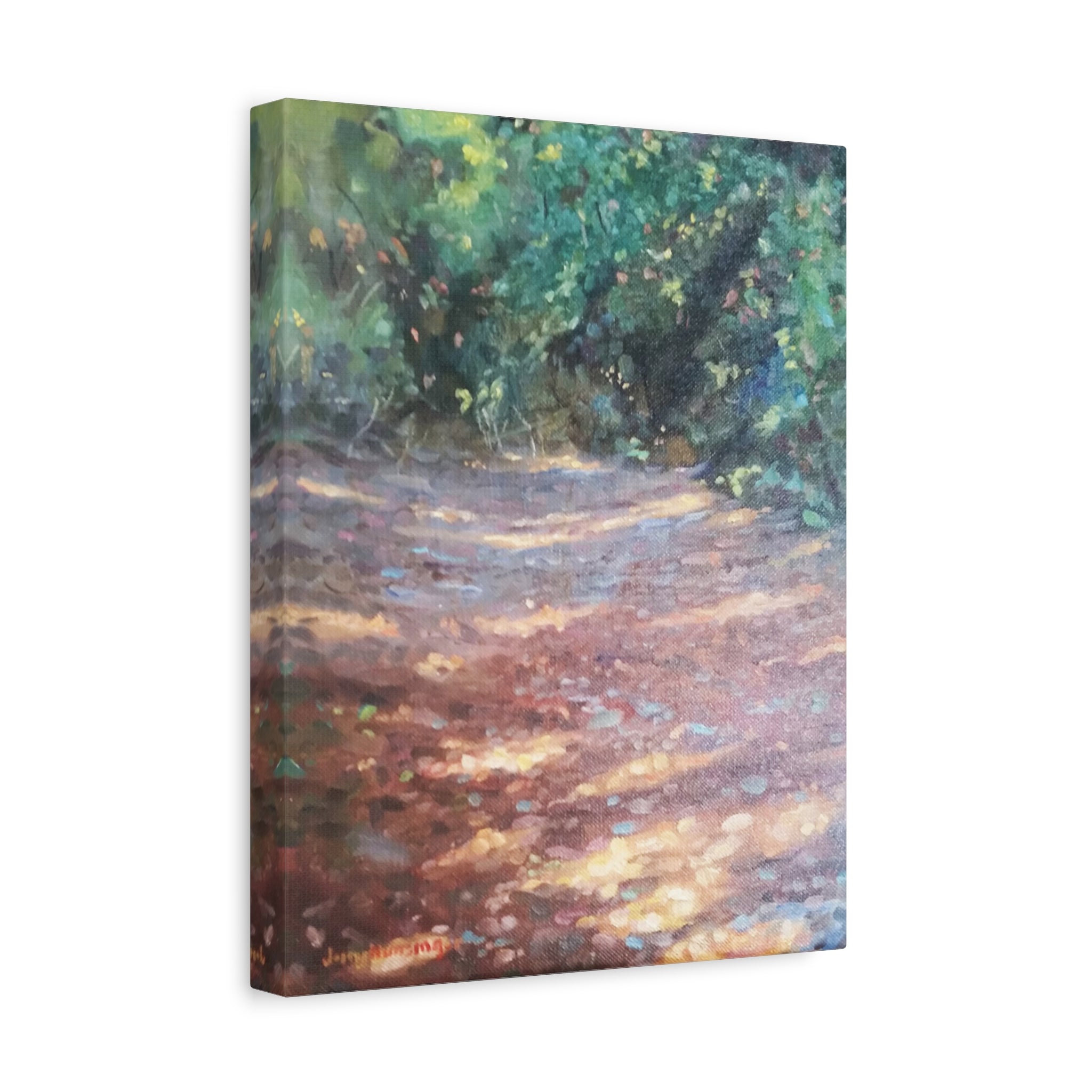"Where He Leads"      Woodland Path Matte Canvas Wall Art — Stretched 1.25"